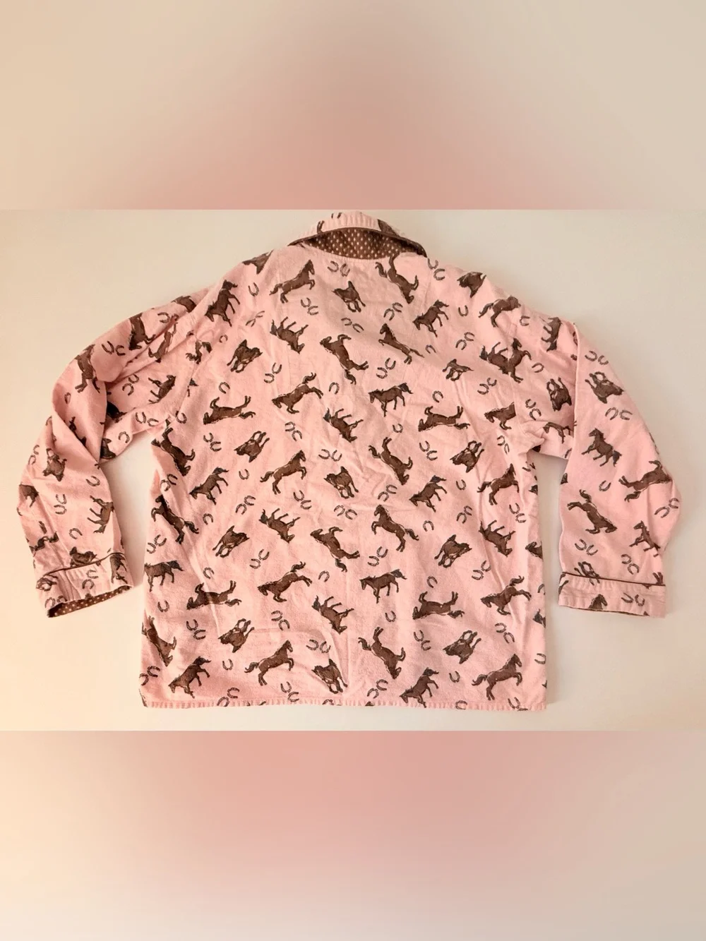 P.J. Salvage Pink Horse-Print Pajama Set